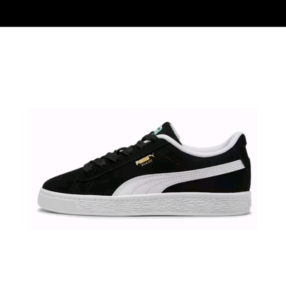 Puma Suede Jr. Sneakers - Black/White 355110-01 - Picture 4 of 8